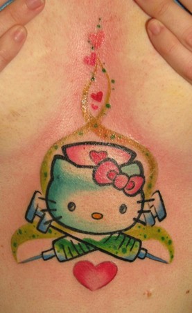 Looking for unique  Tattoos? Nurse Hello Kitty Tattoo